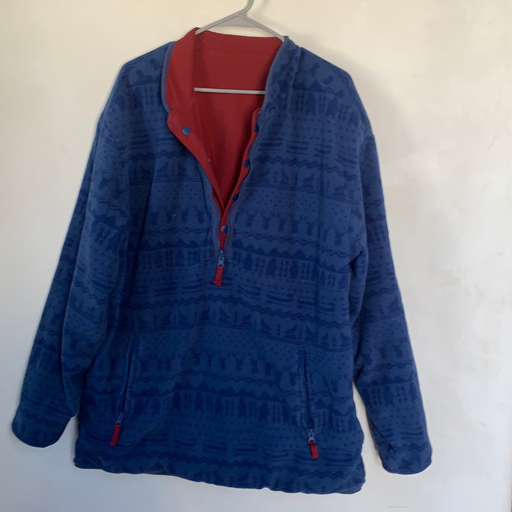Chubbies reversible fleece lined pullover